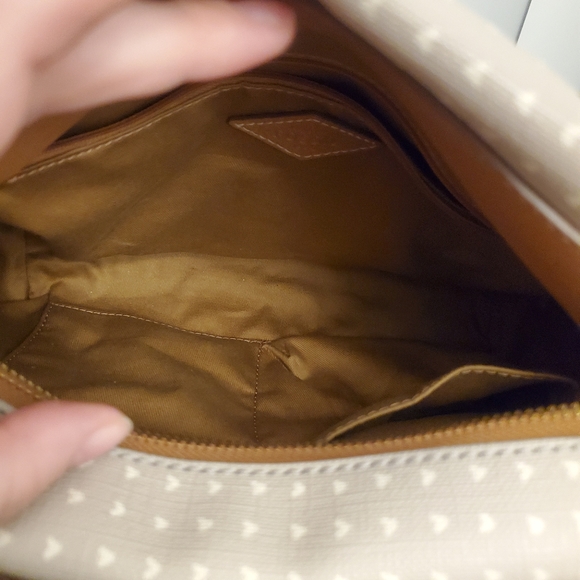 Fossil Emma Satchel Grey and White. - Picture 5 of 8